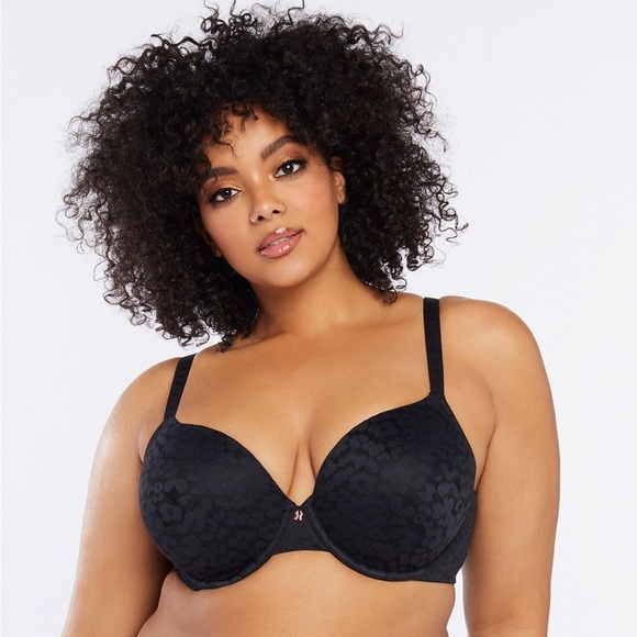 Savage X Fenty Other - Savage x Fenty - Leopard Lace T- Shirt Bra - Black - Size 40DD